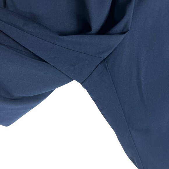 Marine Layer Re-Spun Women's Allison Dolphin Hem Cropped Pants in Navy Size S - Picture 4 of 11
